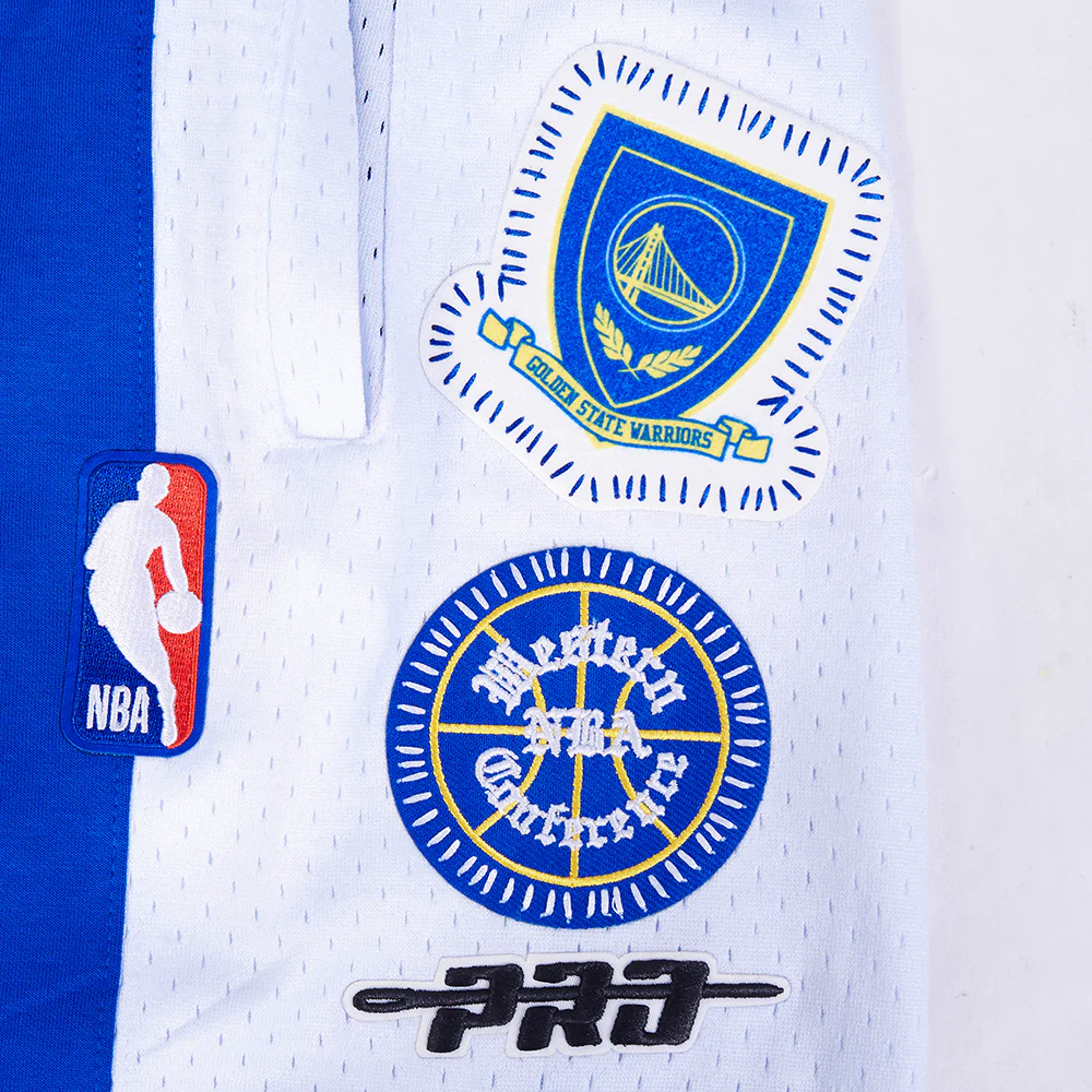 NBA GOLDEN STATE WARRIORS DIY PICK STITCH MEN'S DOUBLE KNIT 2.0 SHORT (ROYAL BLUE) - Image 8