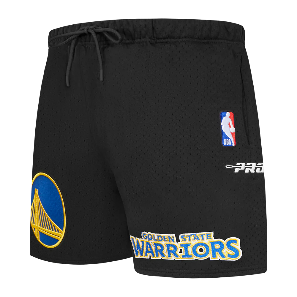NBA GOLDEN STATE WARRIORS SOUVENIR MEN'S MESH SHORT (BLACK)