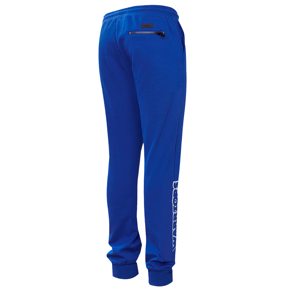 NBA GOLDEN STATE WARRIORS CLASSIC CHENILLE MEN'S JOGGER (ROYAL BLUE) - Image 4