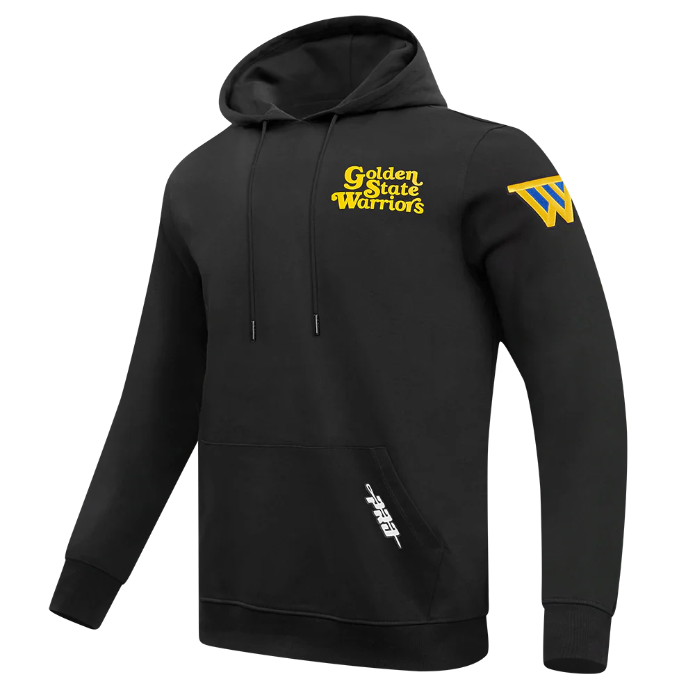 NBA GOLDEN STATE WARRIORS SOUVENIR MEN'S FLEECE PULLOVER HOODIE (BLACK) - Image 6