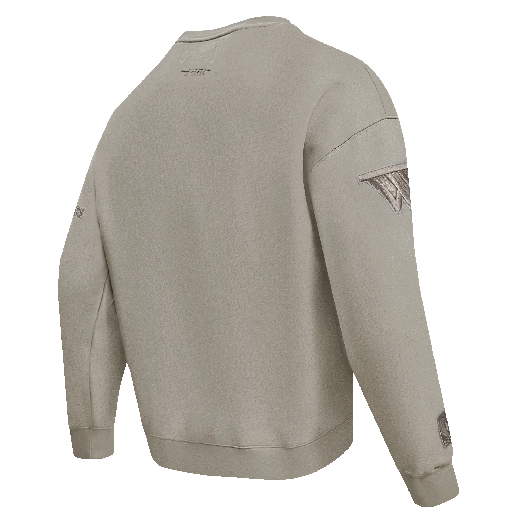 NBA GOLDEN STATE WARRIORS NEUTRAL MEN'S DROP SHOULDER FLC CREWNECK (TAUPE) - Image 4