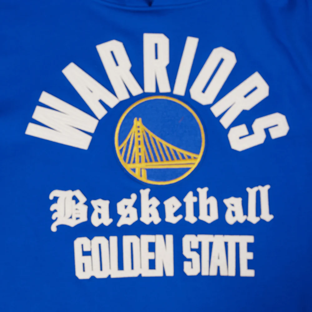 NBA GOLDEN STATE WARRIORS MODERN ORIGINALS MEN'S FLC PO HOODIE (ROYAL BLUE) - Image 7