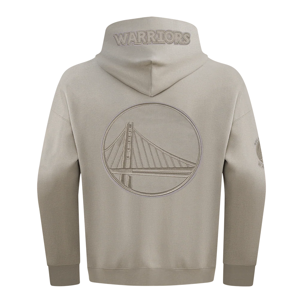 NBA GOLDEN STATE WARRIORS STEPHEN CURRY #30 NEUTRAL PNN MEN'S DROP SHOULDER FLC PO HOODIE (TAUPE) - Image 3