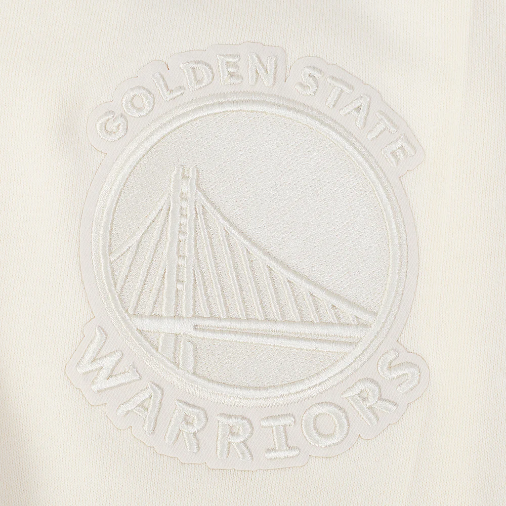 NBA GOLDEN STATE WARRIORS JIMMY BUTLER III #10 NEUTRAL PNN MEN'S DROP SHOULDER FLC PO HOODIE (EGGSHELL) - Image 6