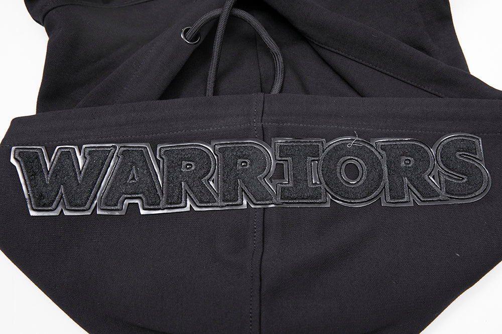 NBA GOLDEN STATE WARRIORS TRIPLE BLACK LOGO HOODIE (TRIPLE BLACK) - Image 16