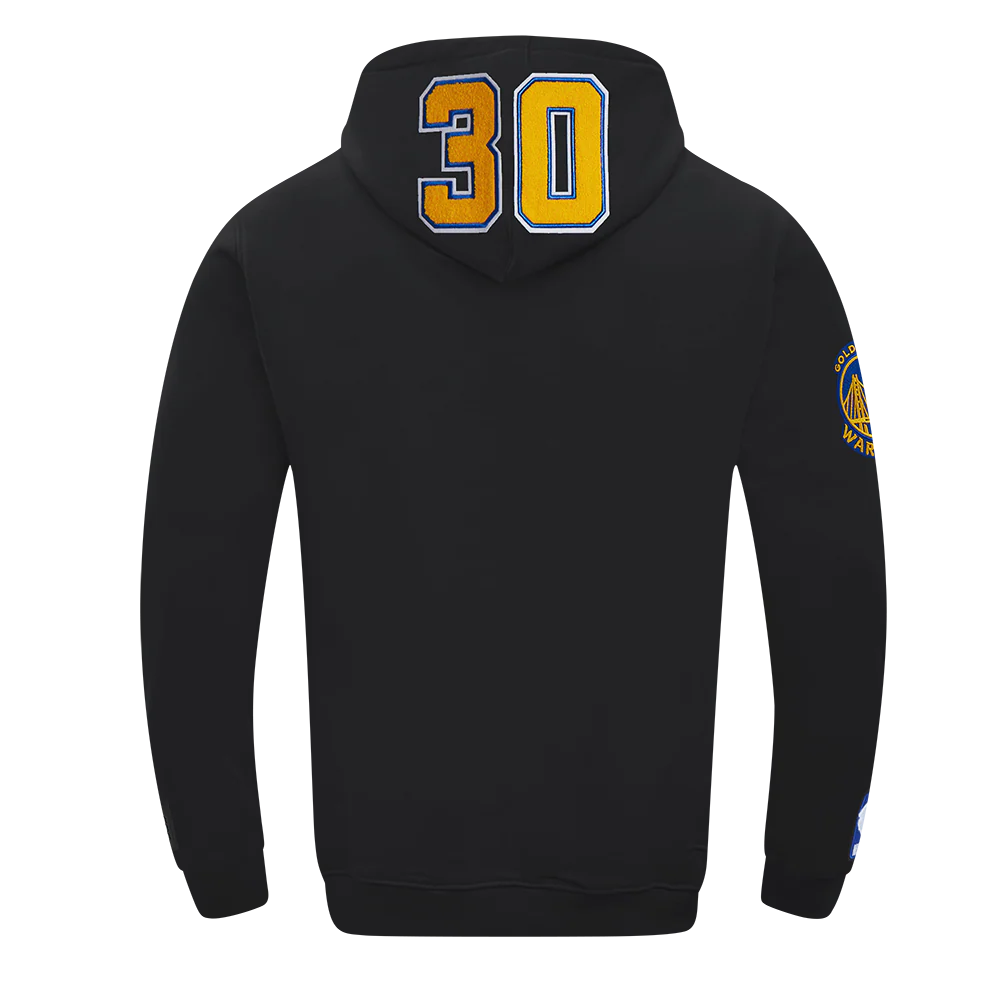 NBA GOLDEN STATE WARRIORS STEPH CURRY #30 DRIVE MEN'S PO HOODIE (BLACK) - Image 3
