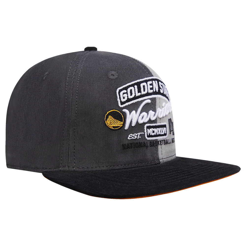 NBA GOLDEN STATE WARRIORS MULTI CORDUROY SNAPBACK HAT (GRAY/MULTI) - Image 2