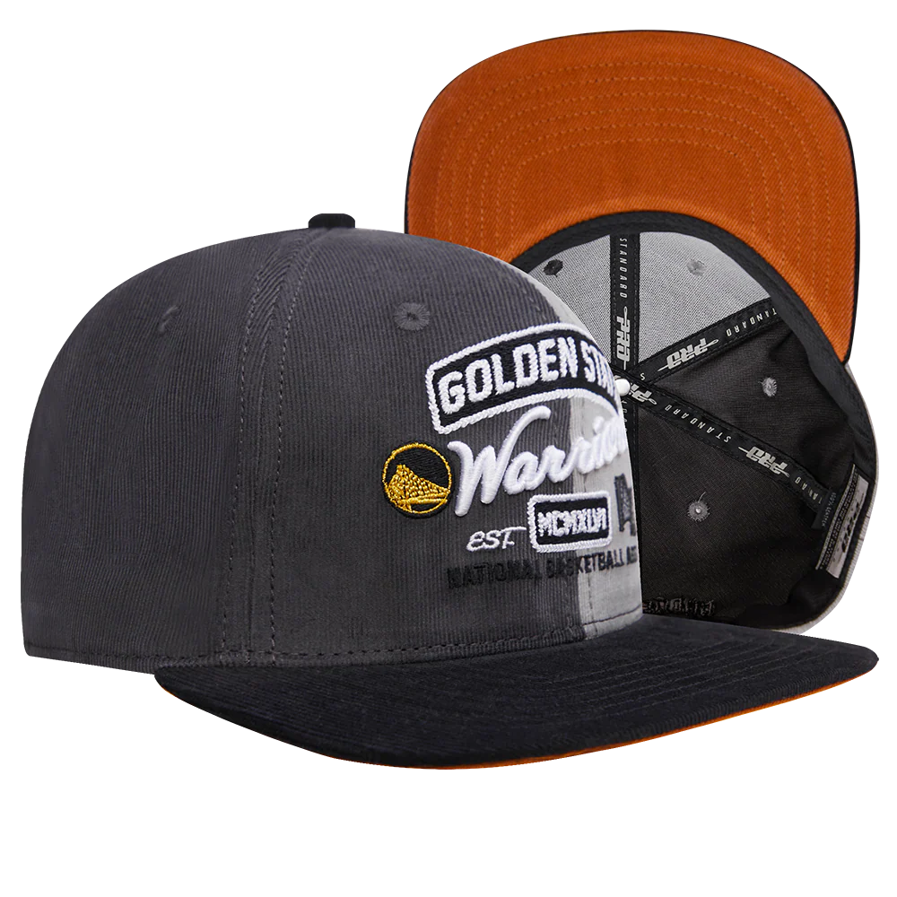 NBA GOLDEN STATE WARRIORS MULTI CORDUROY SNAPBACK HAT (GRAY/MULTI) - Image 8