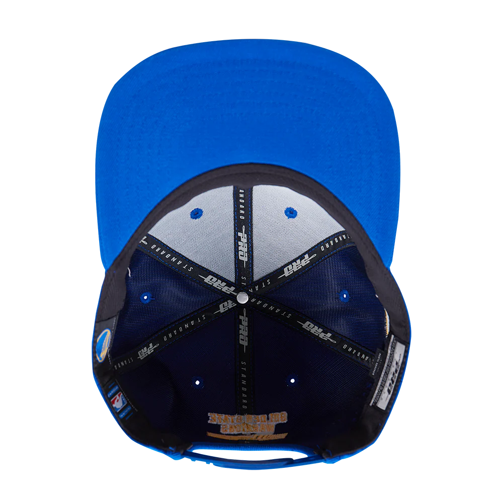 NBA GOLDEN STATE WARRIORS FAST LANE WOOL SNAPBACK HAT (ROYAL BLUE) - Image 6