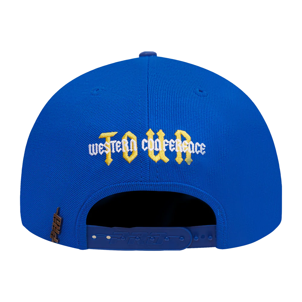 NBA GOLDEN STATE WARRIORS CITY TOUR ESSENTIAL CURVED VISOR SNAPB (ROYAL BLUE) - Image 5