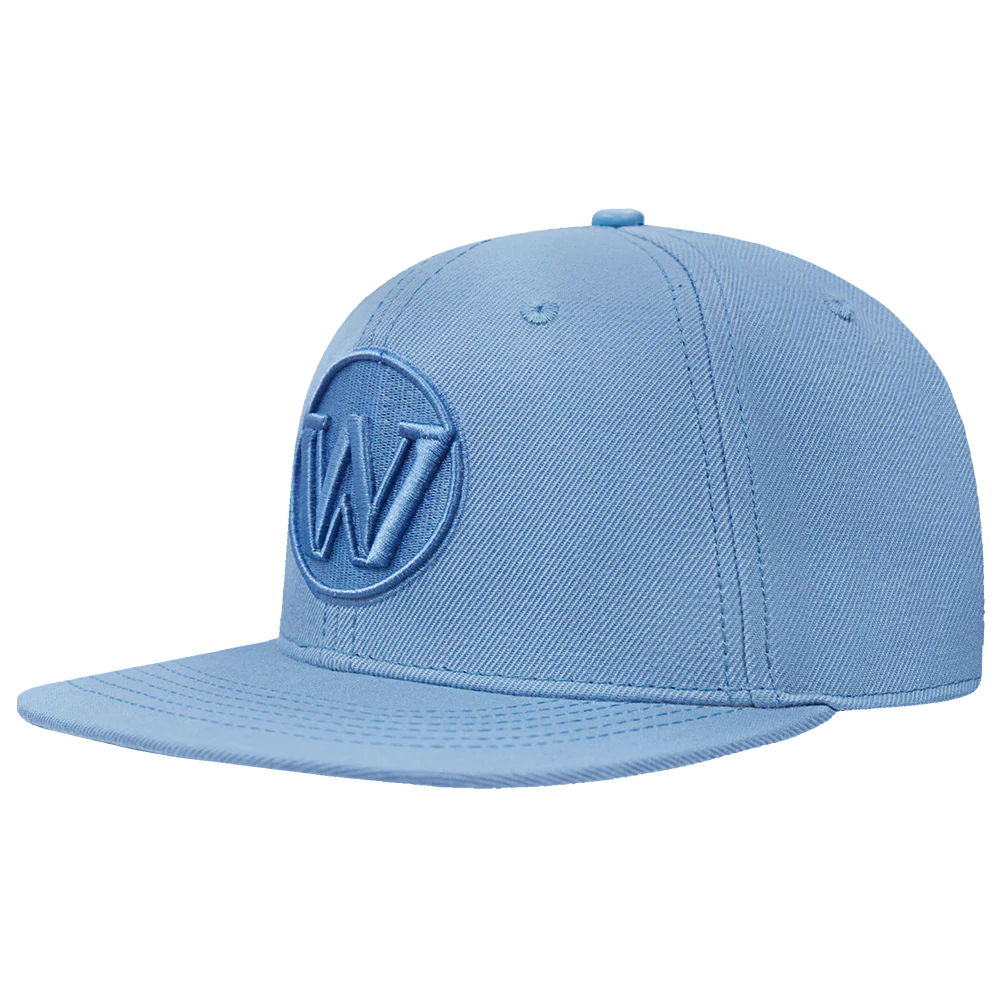 NBA GOLDEN STATE WARRIORS NEUTRAL WOOL SNAPBACK HAT (STEEL BLUE) - Image 3