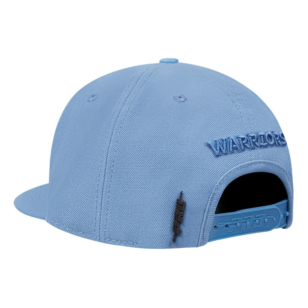 NBA GOLDEN STATE WARRIORS NEUTRAL WOOL SNAPBACK HAT (STEEL BLUE) - Image 5