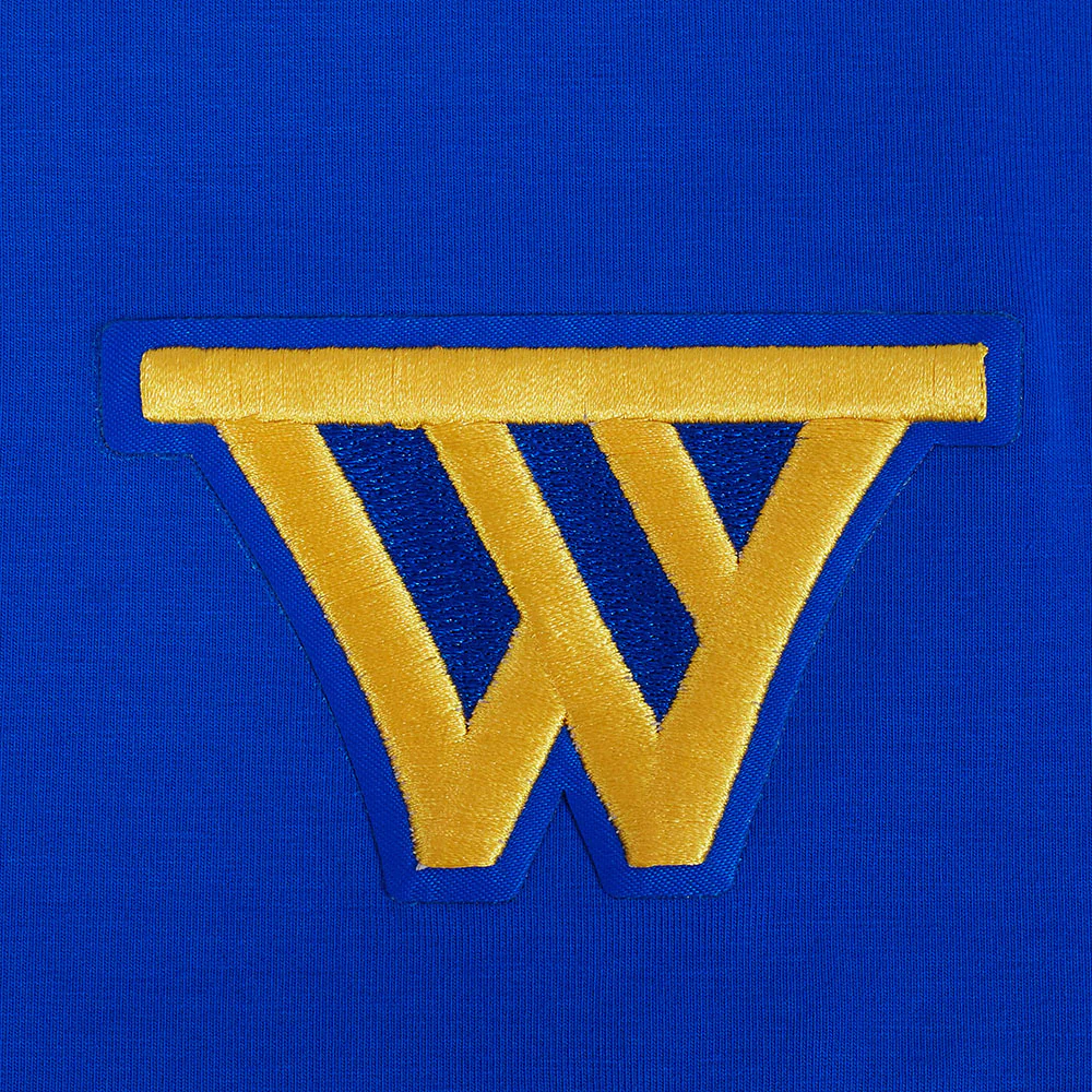 NBA GOLDEN STATE WARRIORS GAME DAY CLASSICS WOMEN'S SINGLE JERSEY BABY DOLL TEE (ROYAL BLUE) - Image 6