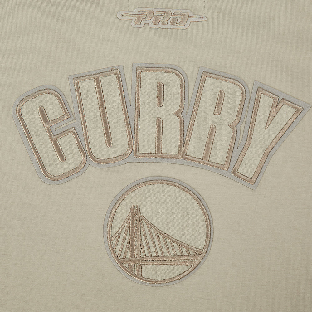 NBA GOLDEN STATE WARRIORS STEPHEN CURRY #30 NEUTRAL PNN WOMEN'S SJ BOXY TEE (TAUPE) - Image 7
