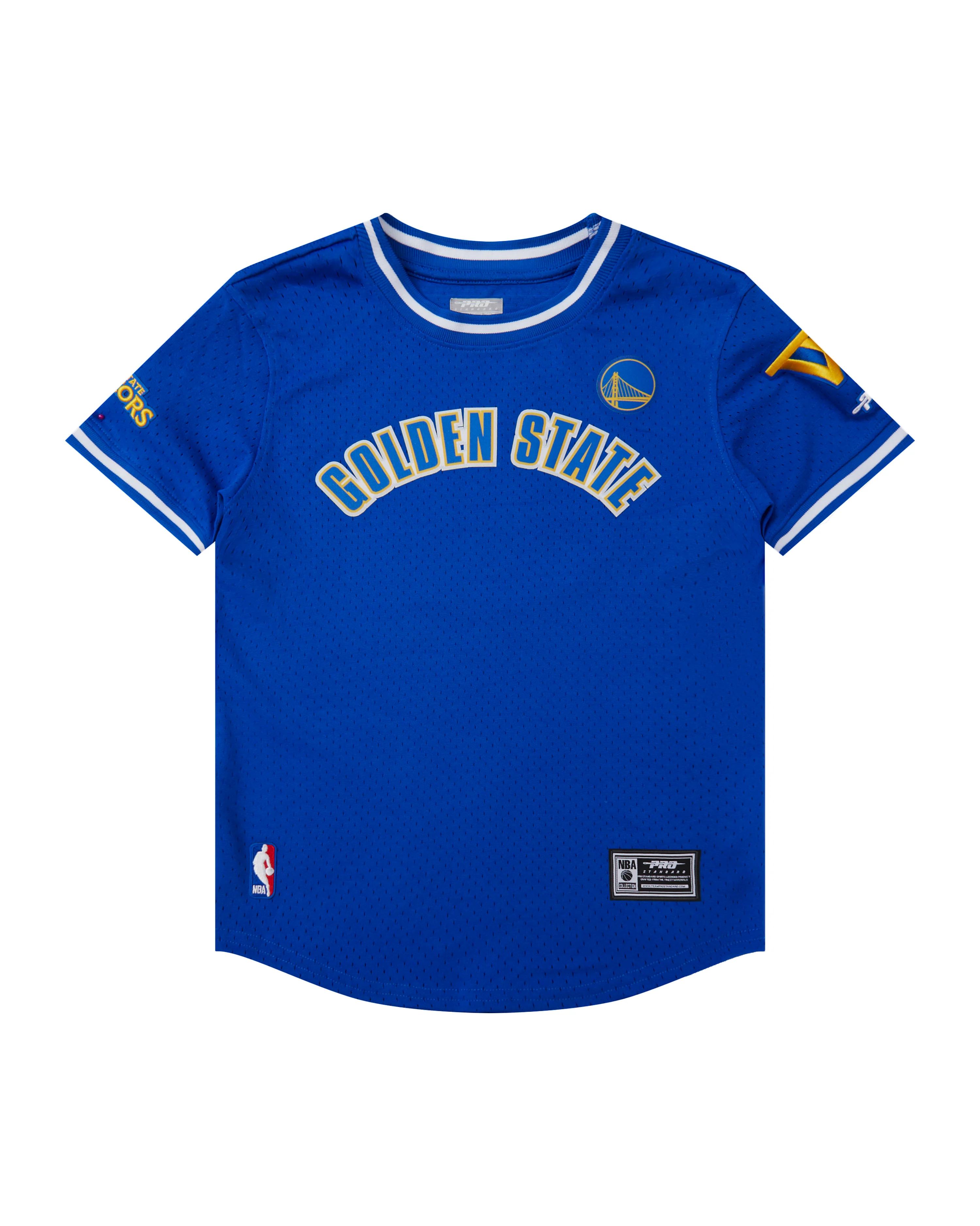 NBA GOLDEN STATE WARRIORS CLASSIC BIG BOYS SHORT SLEEVE MESH TEE (ROYAL BLUE) - Image 3