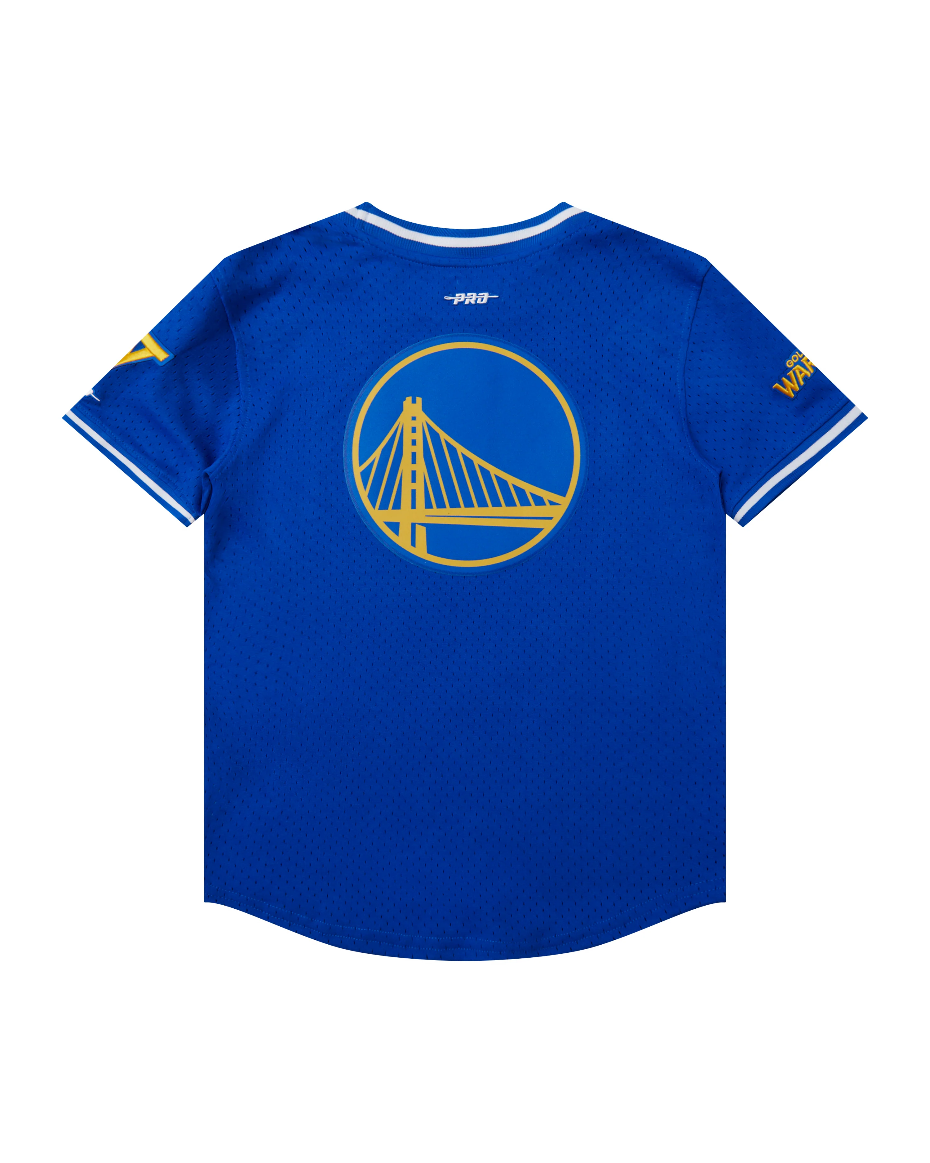 NBA GOLDEN STATE WARRIORS CLASSIC BIG BOYS SHORT SLEEVE MESH TEE (ROYAL BLUE) - Image 4