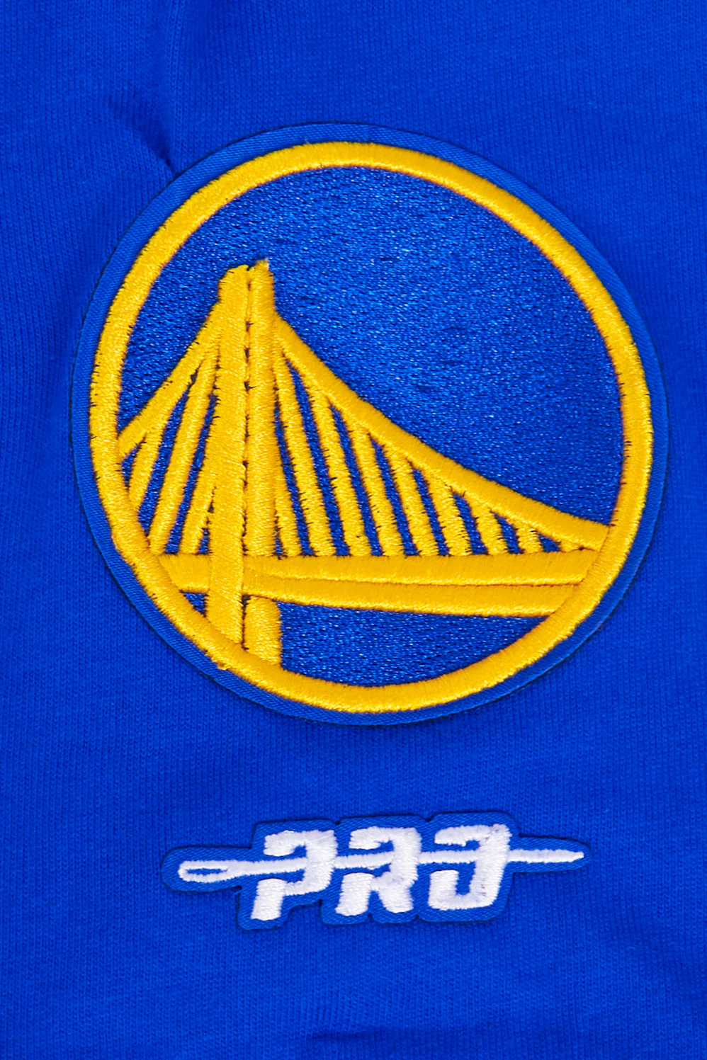 NBA GOLDEN STATE WARRIORS CLASSIC BIG BOYS SHORT SLEEVE STRIPED RIB TEE (ROYAL BLUE) - Image 4