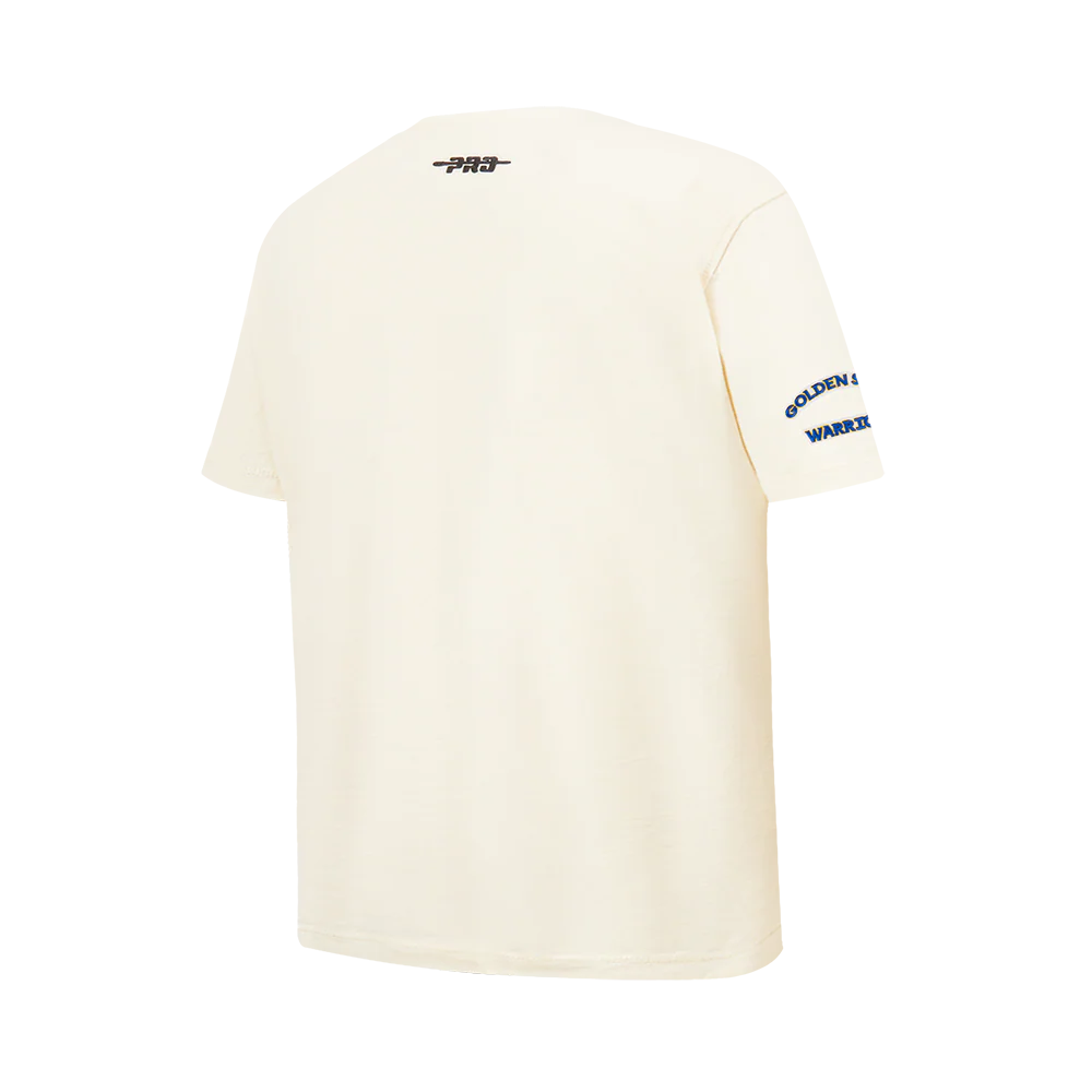 NBA GOLDEN STATE WARRIORS RETRO CLASSIC BIG BOY'S SS TEE (EGGSHELL) - Image 4