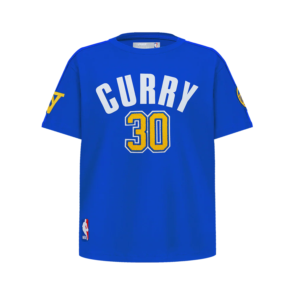 NBA GOLDEN STATE WARRIORS STEPHEN CURRY #30 CLASSIC PNN BIG BOY'S SS TA (ROYAL BLUE)