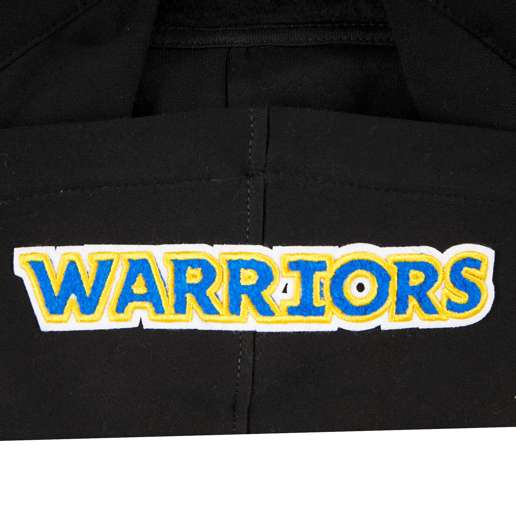 NBA GOLDEN STATE WARRIORS CLASSIC BIG BOYS FLEECE FULL ZIP PULLOVER HOODIE (BLACK) - Image 6