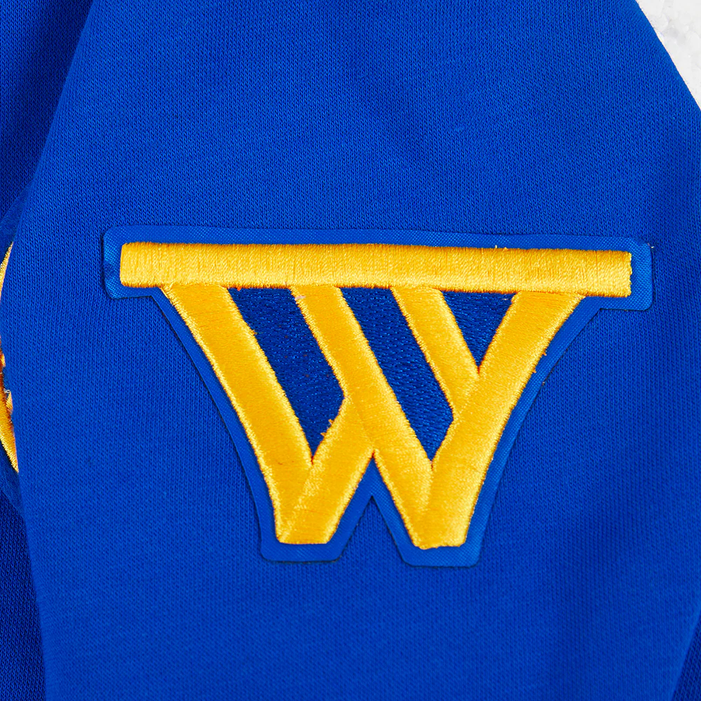 NBA GOLDEN STATE WARRIORS CLASSIC BIG BOY'S FLC FZ PO HOODIE (ROYAL BLUE) - Image 7