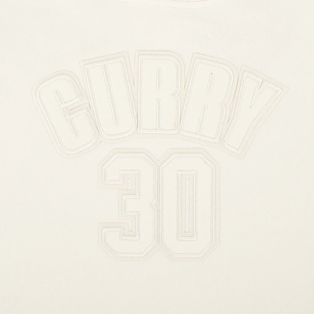 NBA GOLDEN STATE WARRIORS Stephen Curry #30 NEUTRAL PNN BIG BOY'S FLEECE PO HOODIE (EGGSHELL) - Image 6
