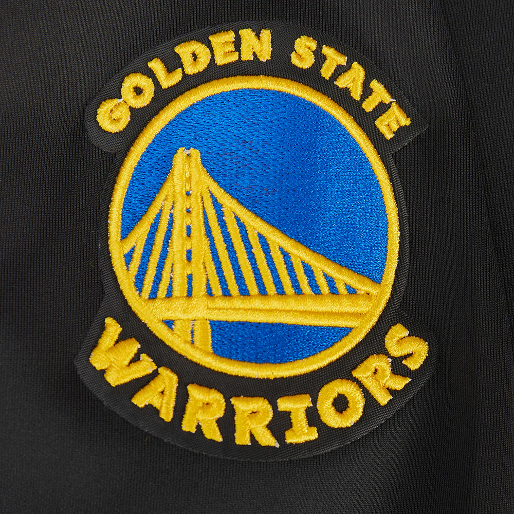 NBA GOLDEN STATE WARRIORS CLASSIC BIG BOY'S TRACK JACKET (BLACK) - Image 6
