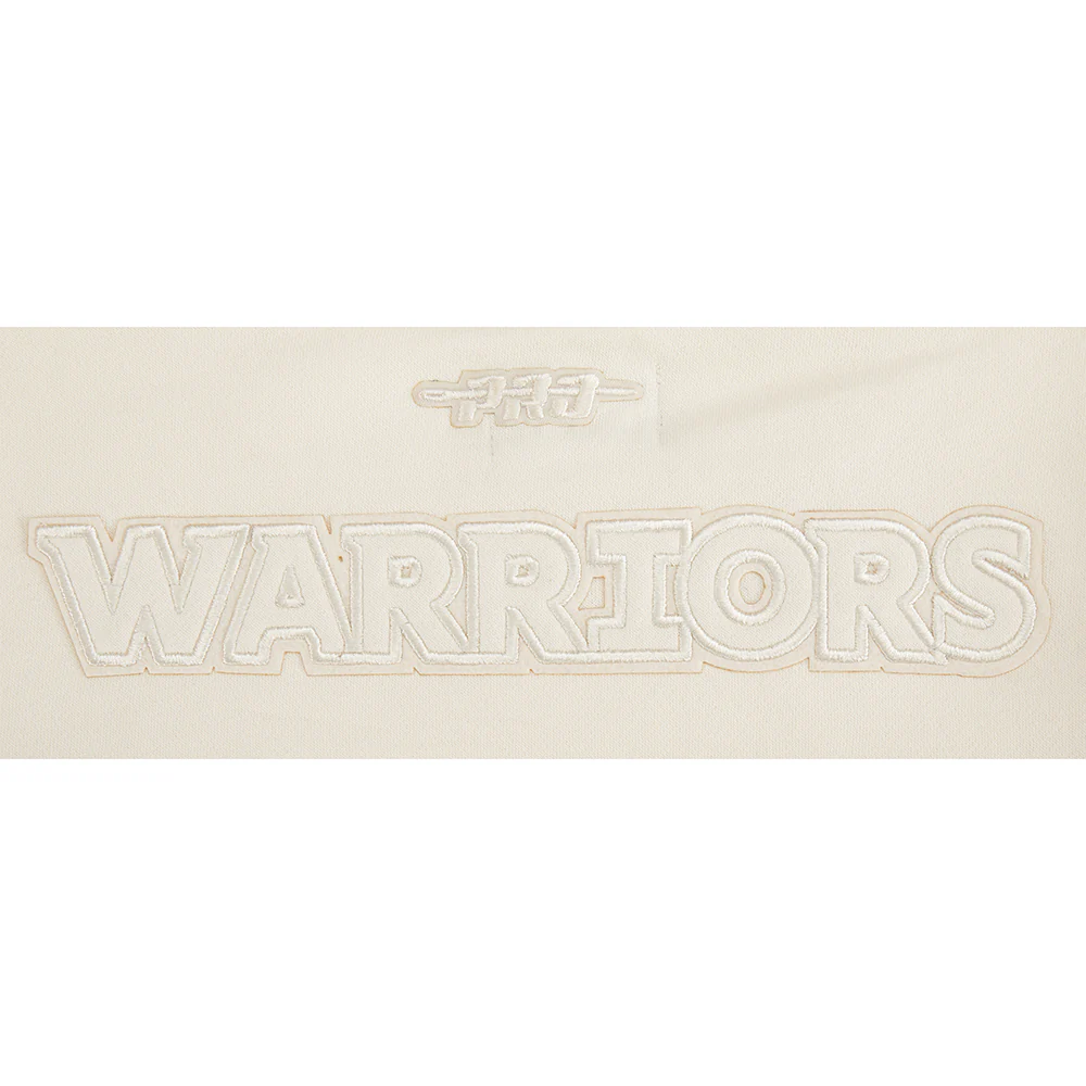 NBA GOLDEN STATE WARRIORS NEUTRAL BIG GIRLS FLEECE CREWNECK (EGGSHELL) - Image 8