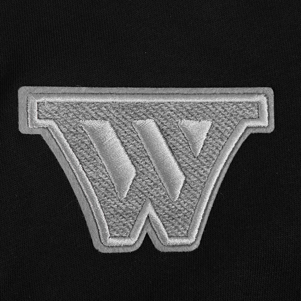 NBA GOLDEN STATE WARRIORS REVERSE FRENCH TERRY WOMEN'S FLEECE CREWNECK (BLACK) - Image 5