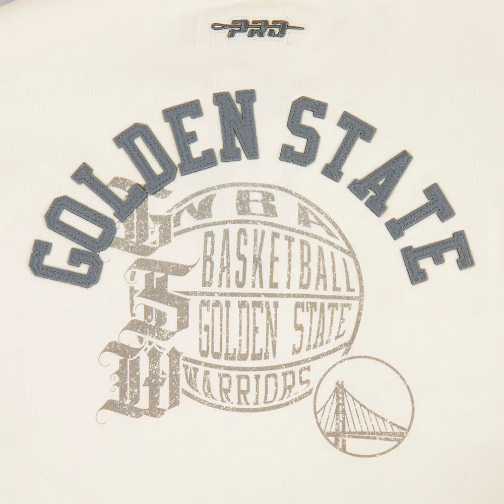 NBA GOLDEN STATE WARRIORS STREET TEAM WOMEN'S FLC CREWNECK (EGGSHELL) - Image 7