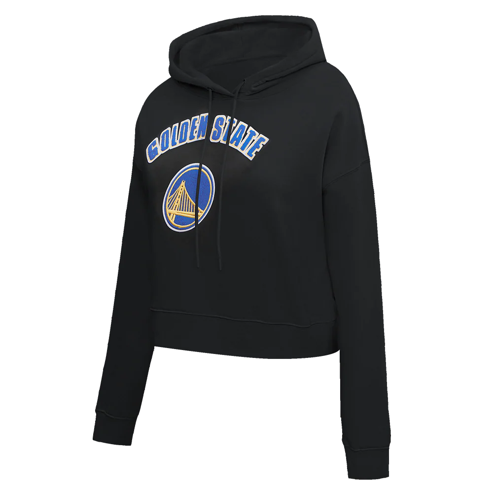NBA GOLDEN STATE WARRIORS CLASSIC WOMEN'S PULLOVER HOODIE (BLACK) - Image 2