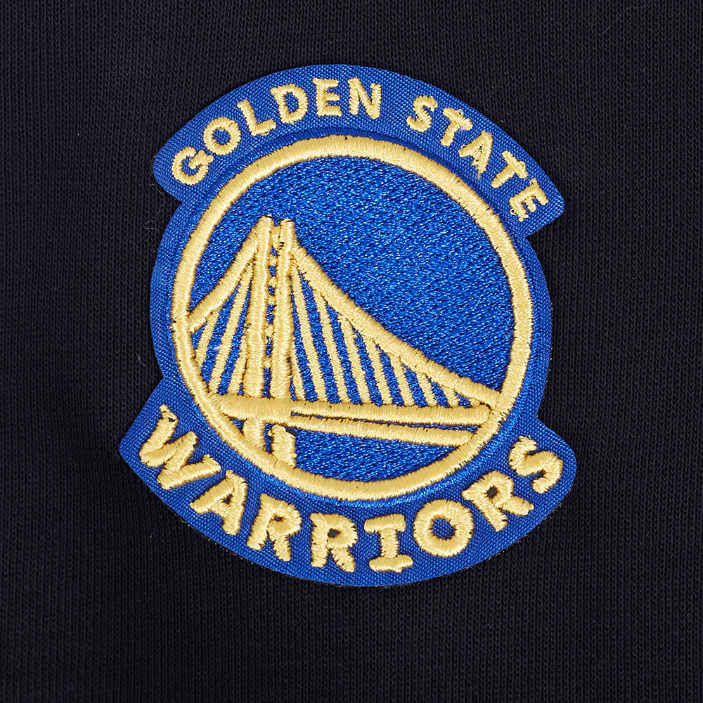 NBA GOLDEN STATE WARRIORS MASHUP WOMEN'S RIB CREWNECK (BLACK) - Image 6
