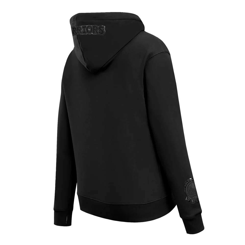 NBA GOLDEN STATE WARRIORS TRIPLE BLACK WOMEN'S PO HOODIE (TRIPLE BLACK) - Image 3