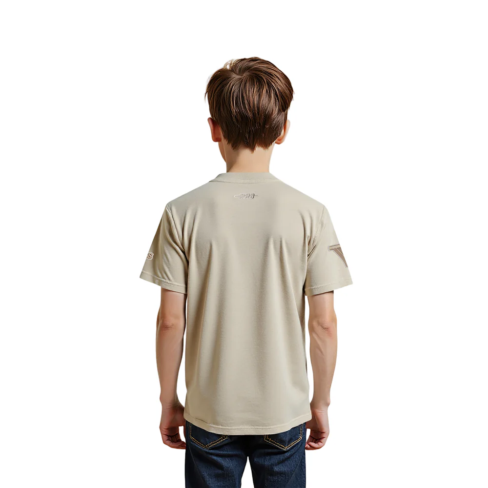 NBA GOLDEN STATE WARRIORS NEUTRAL LITTLE BOYS SHORT SLEEVE TEE (TAUPE) - Image 2
