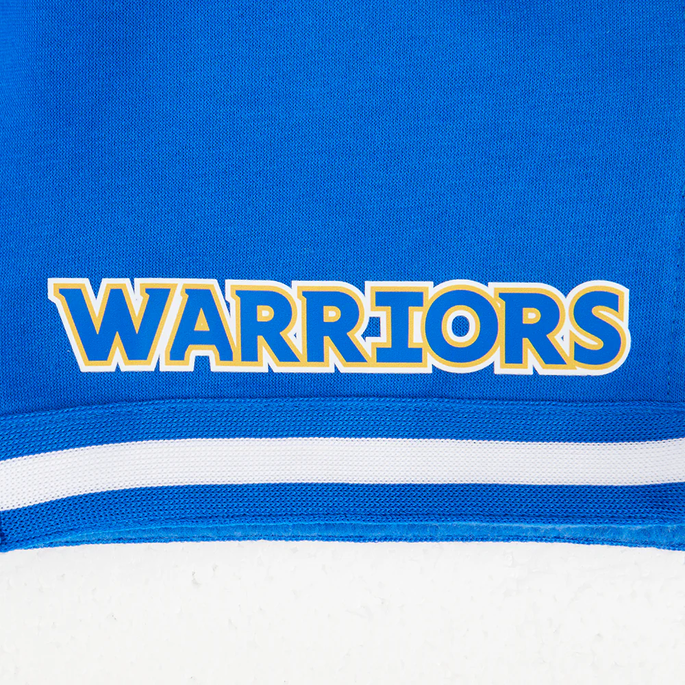 NBA GOLDEN STATE WARRIORS CLASSIC LITTLE BOYS FLEECE 2.0 SHORT (ROYAL BLUE) - Image 6