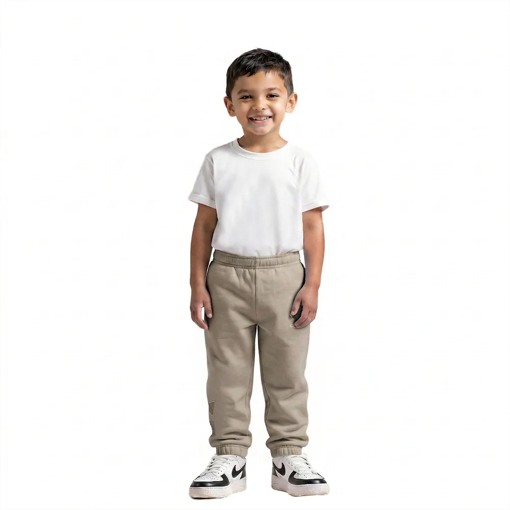 NBA GOLDEN STATE WARRIORS NEUTRAL TODDLER BOYS FLC SWEATPANT (TAUPE) - Image 3