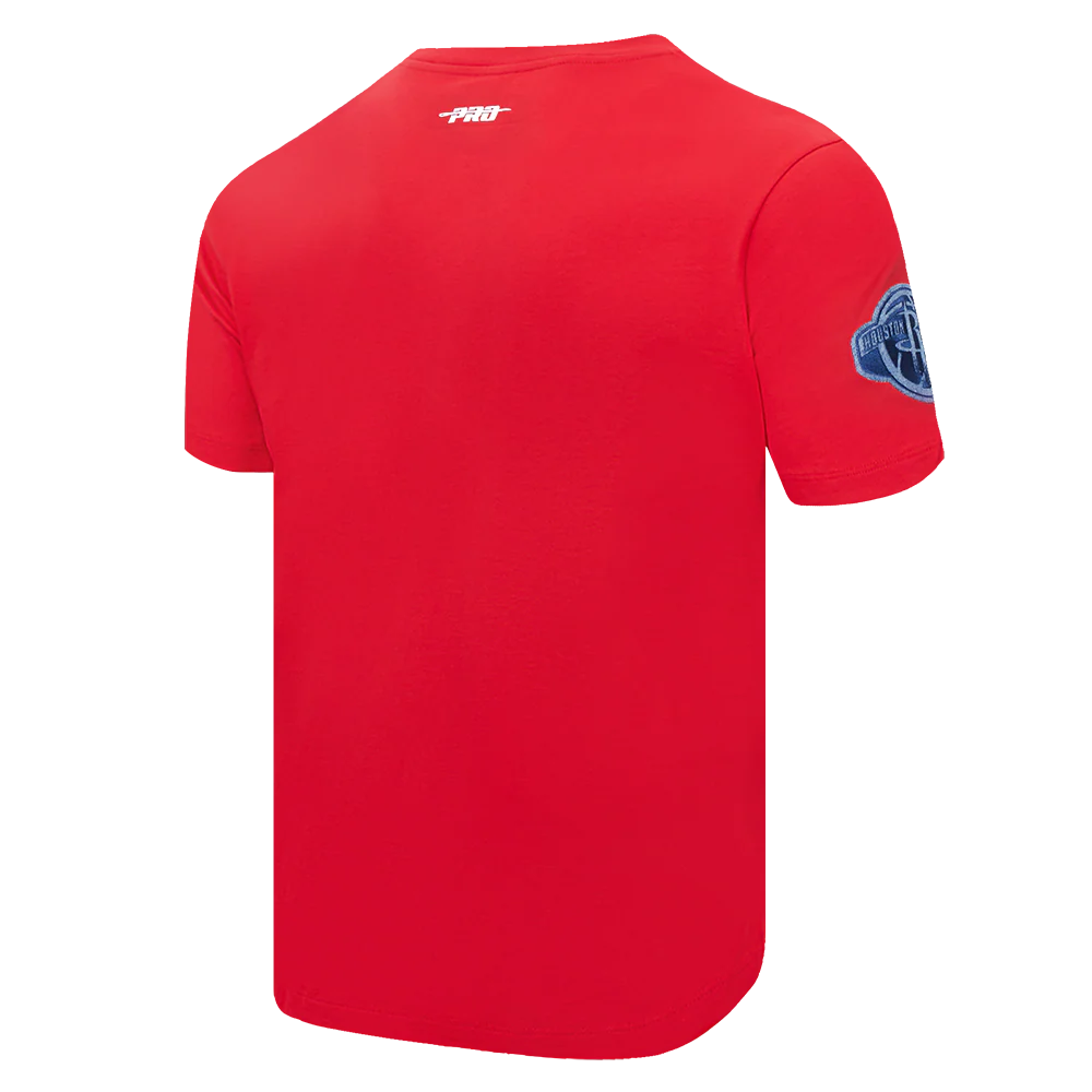 NBA HOUSTON ROCKETS VARSITY BLUES MEN'S TEE (RED) - Image 4