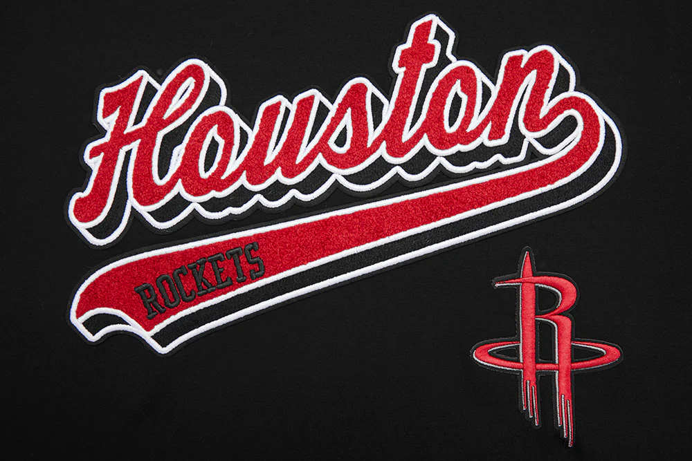NBA HOUSTON ROCKETS SCRIPT TAIL MEN'S TEE (BLACK) - Image 5