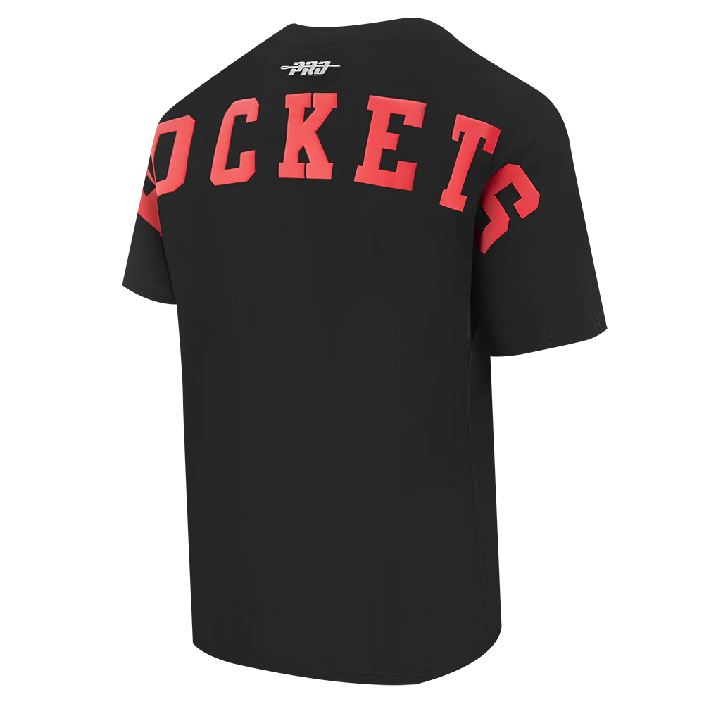 NBA HOUSTON ROCKETS WINGSPAN MEN'S CJ DROP SHOULDER TEE (BLACK) - Image 2