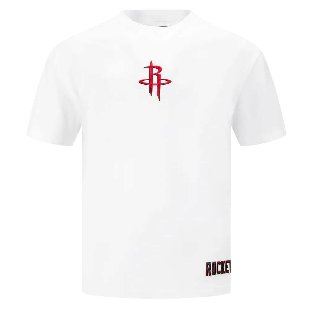 NBA HOUSTON ROCKETS WINGSPAN MEN'S CJ DROP SHOULDER TEE (WHITE)