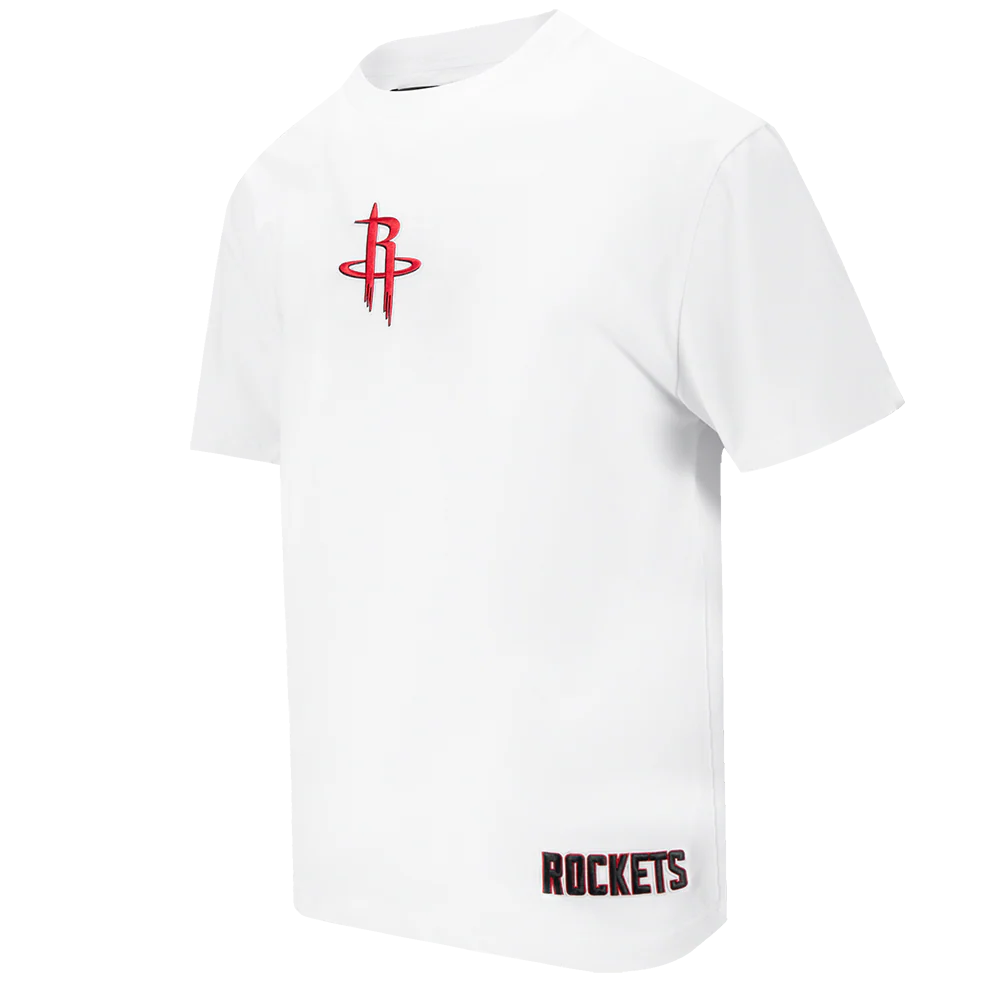 NBA HOUSTON ROCKETS WINGSPAN MEN'S CJ DROP SHOULDER TEE (WHITE) - Image 2