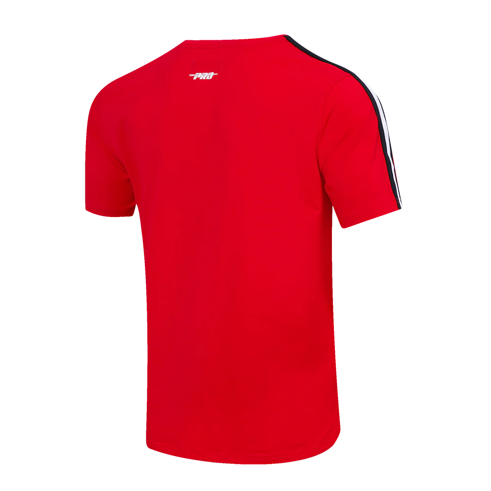 NBA HOUSTON ROCKETS RETRO CLASSIC MEN'S STRIPED TEE (RED/BLACK) - Image 2