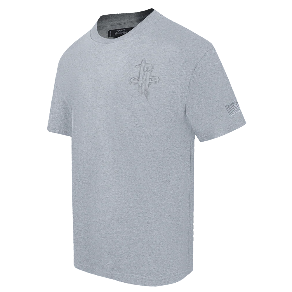 NBA HOUSTON ROCKETS NEUTRAL MEN'S DROP SHOULDER TEE (DARK HEATHER GRAY) - Image 2