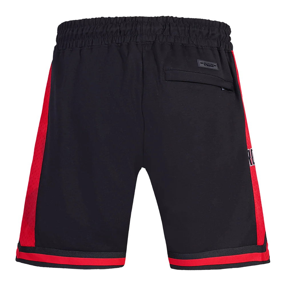 NBA HOUSTON ROCKETS SCRIPT TAIL MEN'S DOUBLE KNIT 2.0 SHORT (BLACK/RED) - Image 4