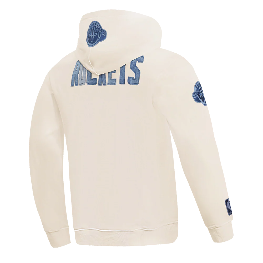 NBA HOUSTON ROCKETS VARSITY BLUES MEN'S PULLOVER HOODIE (LINEN) - Image 4