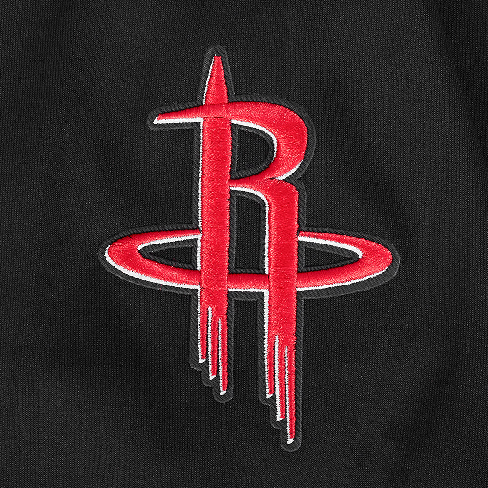 NBA HOUSTON ROCKETS CLASSIC CHENILLE MEN'S PULLOVER HOODIE (BLACK) - Image 6