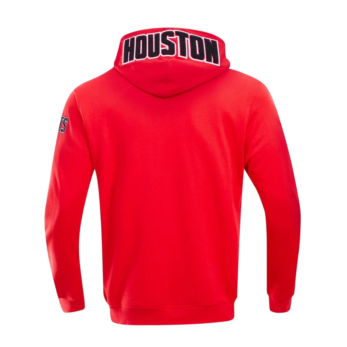 NBA HOUSTON ROCKETS CLASSIC CHENILLE MEN'S PO HOODIE (RED) - Image 3