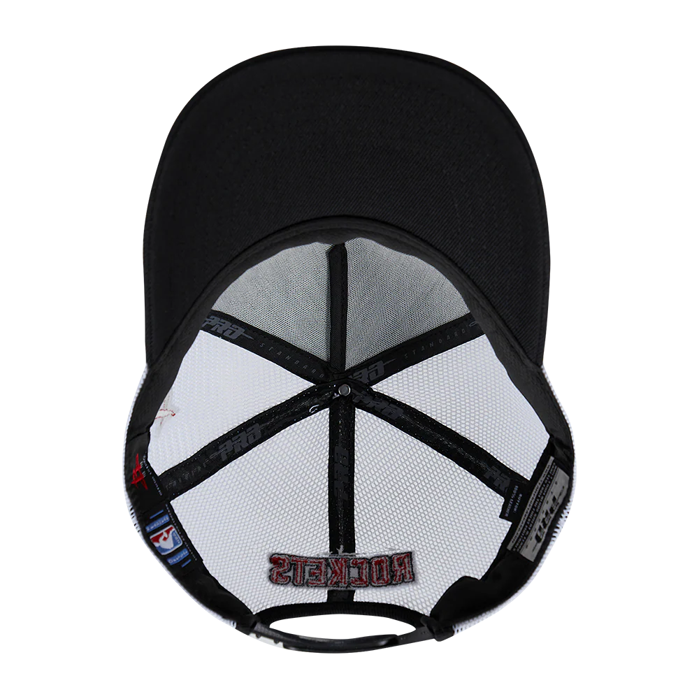 NBA HOUSTON ROCKETS SCRIPT TAIL TRUCKER HAT (BLACK) - Image 6