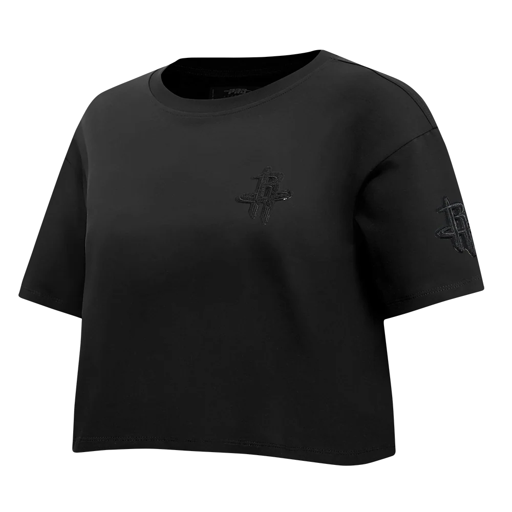 NBA HOUSTON ROCKETS TRIPLE BLACK WOMEN'S SJ BOXY TEE (TRIPLE BLACK WOMEN'S) - Image 2