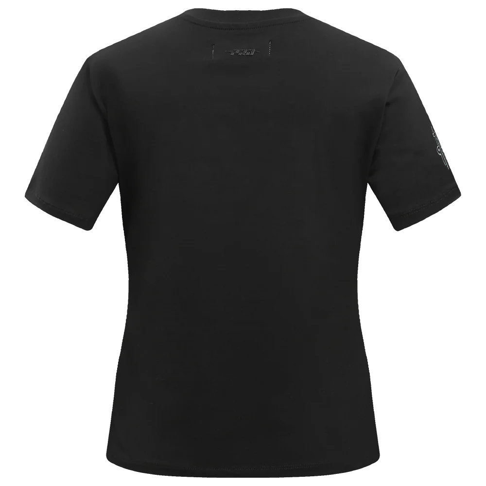 NBA HOUSTON ROCKETS TRIPLE BLACK WOMEN'S SLIM FIT TEE (TRIPLE BLACK) - Image 3